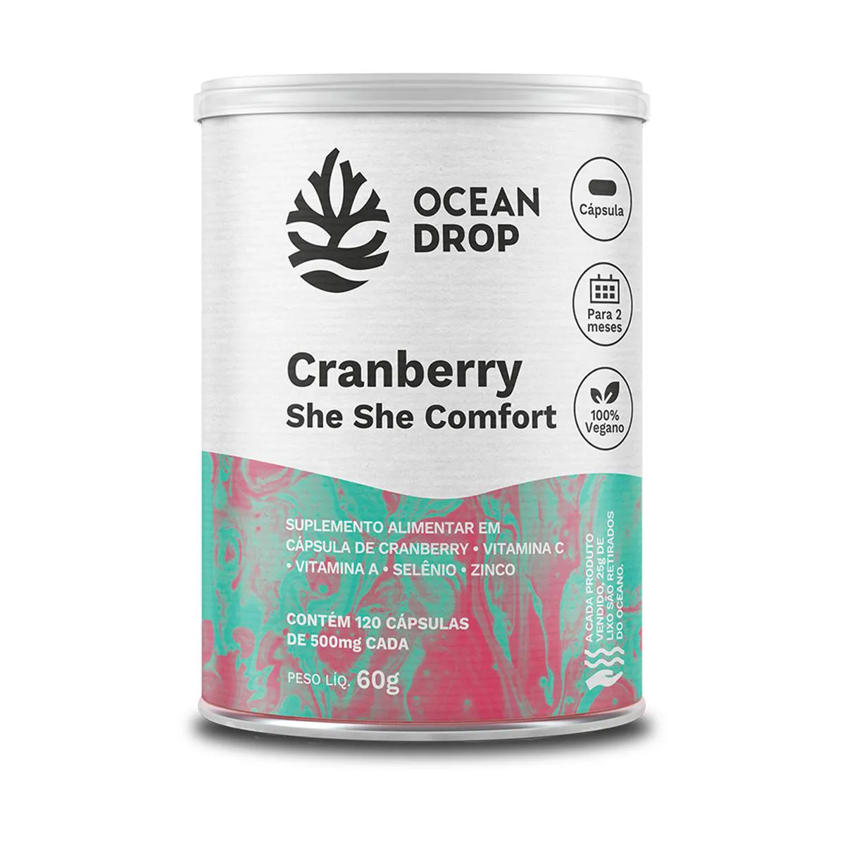 CRANBERRY SHE SHE COMFORT OCEAN DROP 120 CáPSULAS