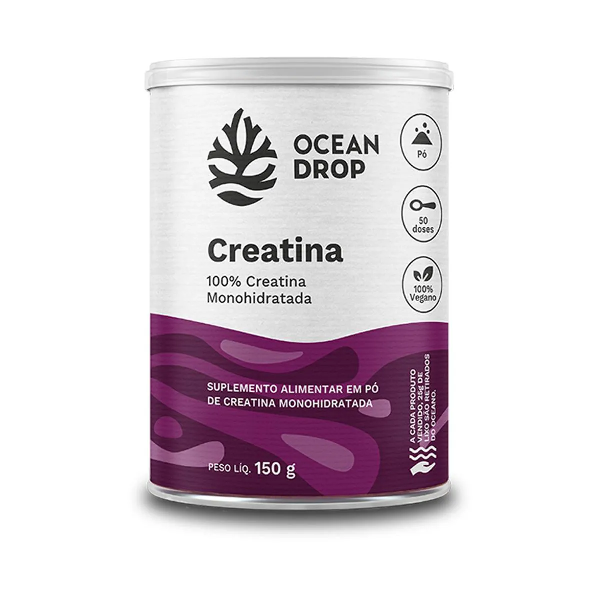 CREATINA MONOHIDRATADA OCEAN DROP VEGANA 150G