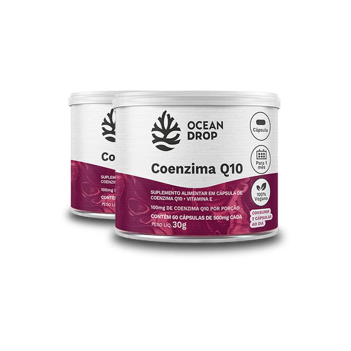 KIT 2 COENZIMA Q10 + VITAMINA E OCEAN DROP 60 CáPSULAS