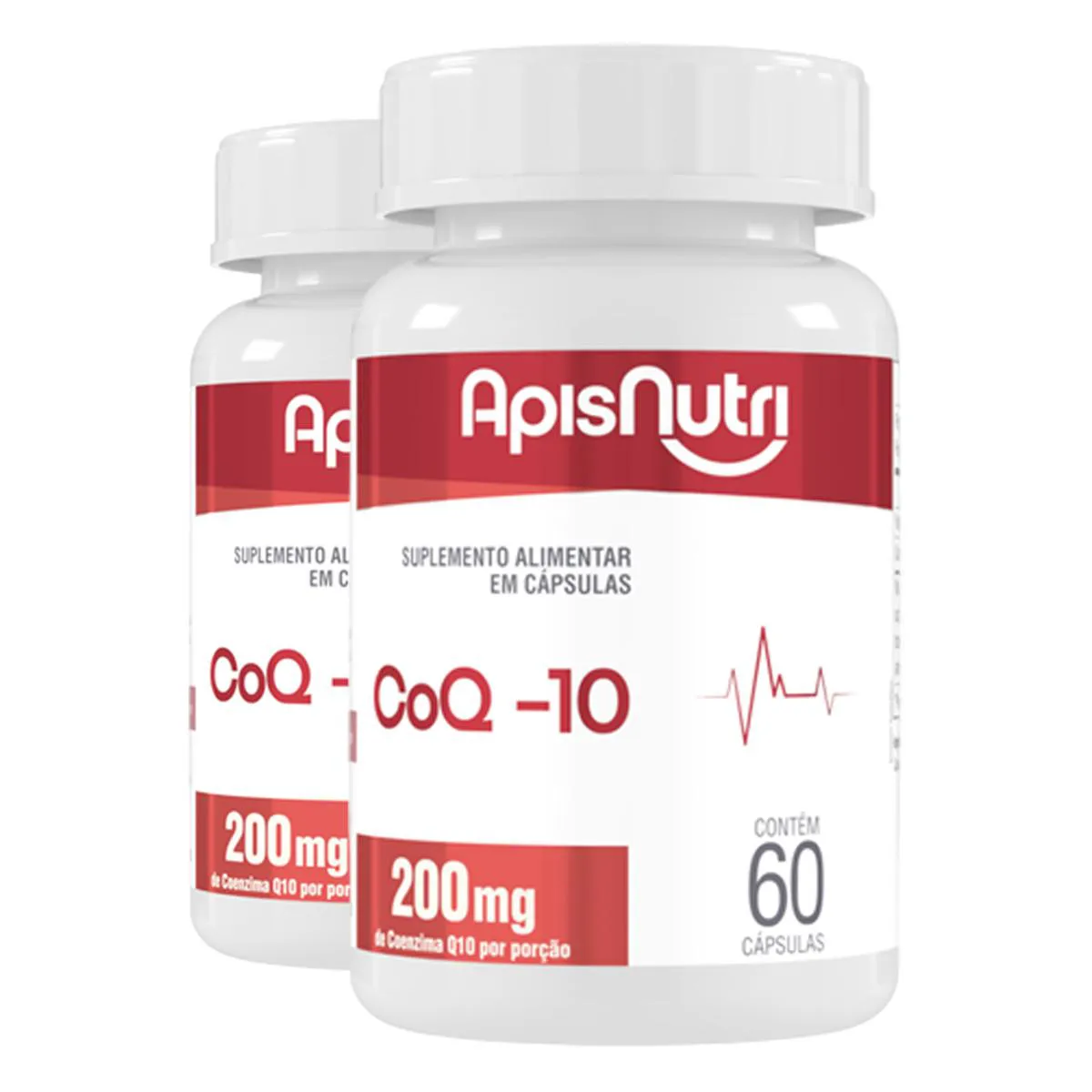 KIT 2 COENZIMA Q10 APISNUTRI 60 CáPSULAS