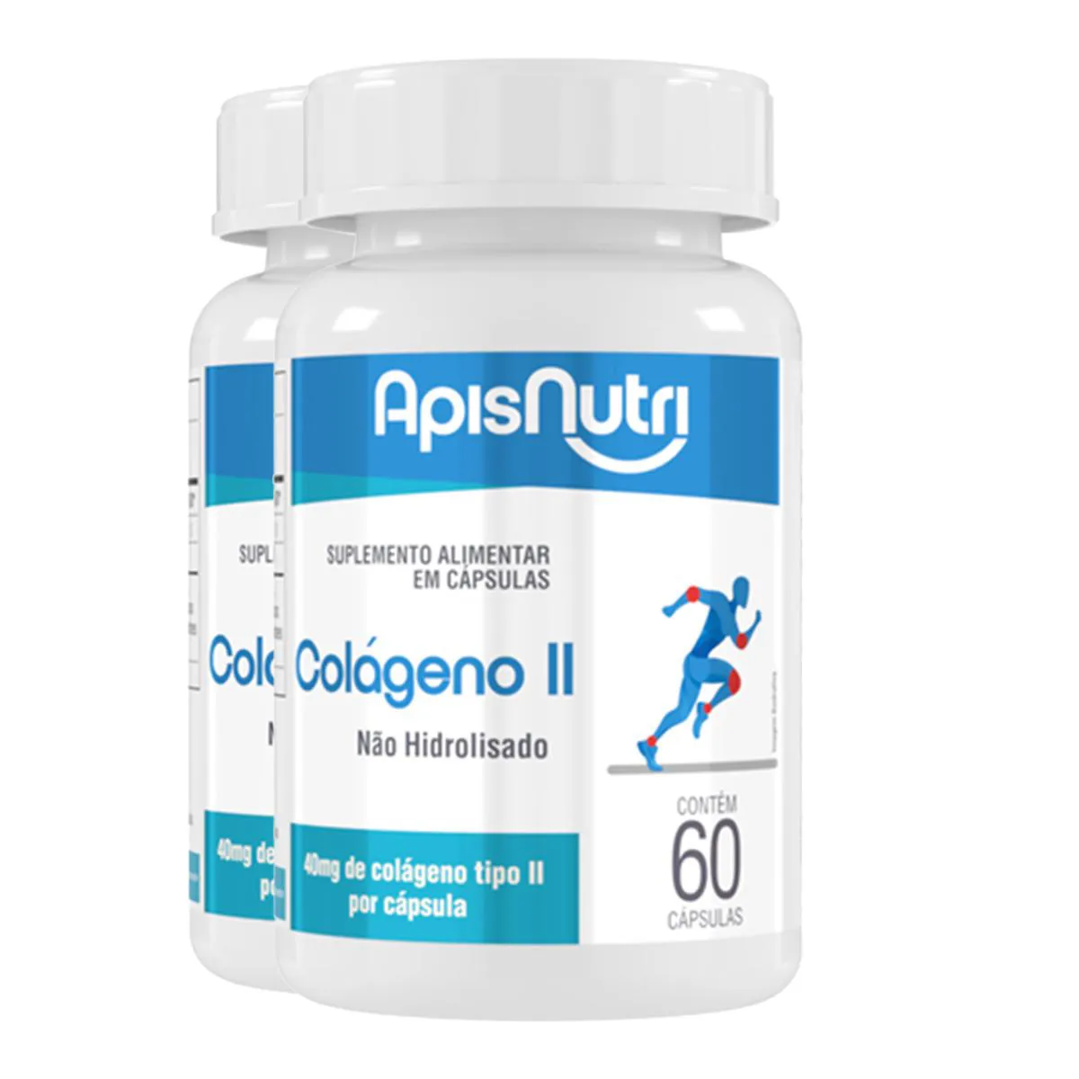 KIT 2 COLáGENO TIPO II APISNUTRI 60 CáPSULAS