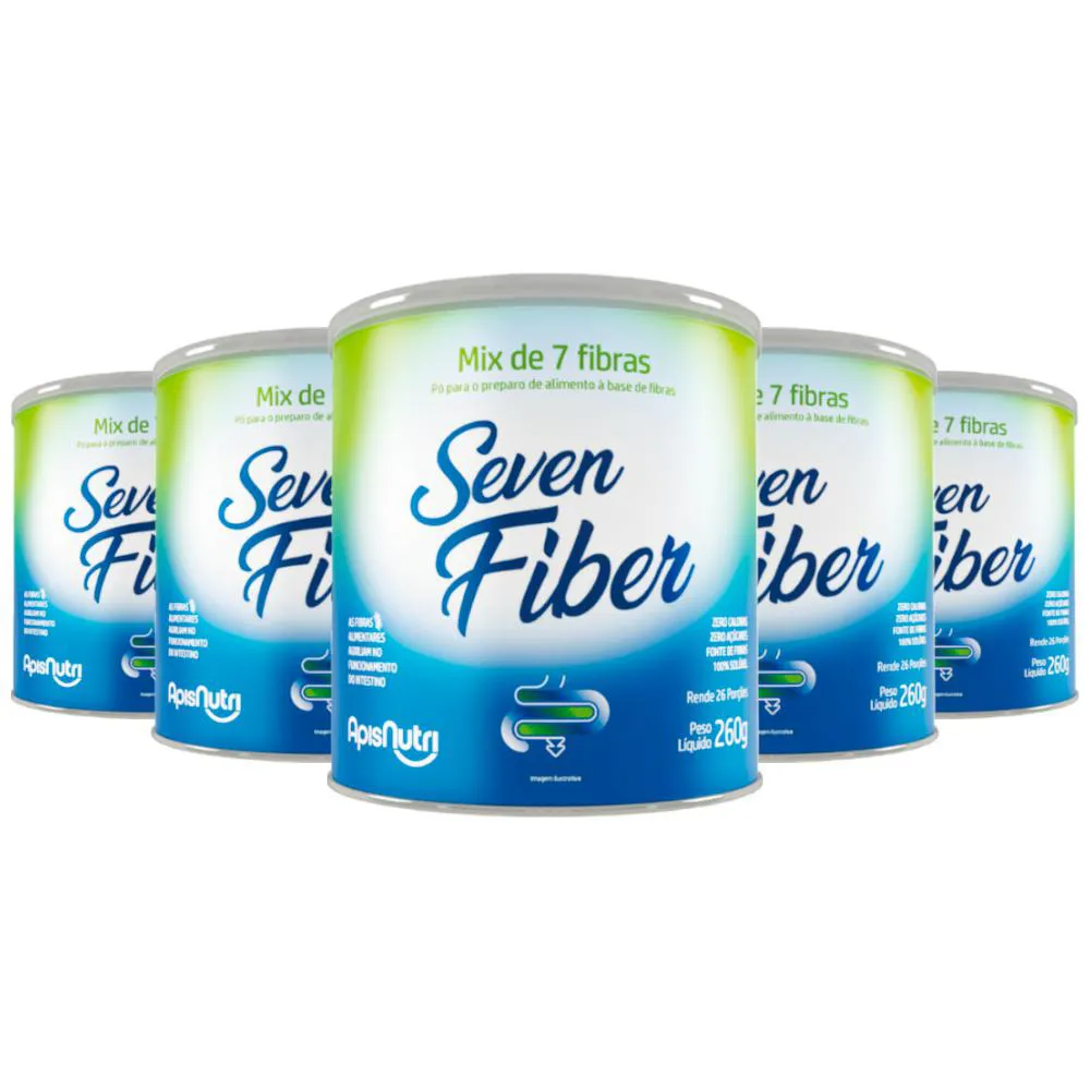 KIT 5 SEVEN FIBER MIX DE FIBRAS APISNUTRI 260G