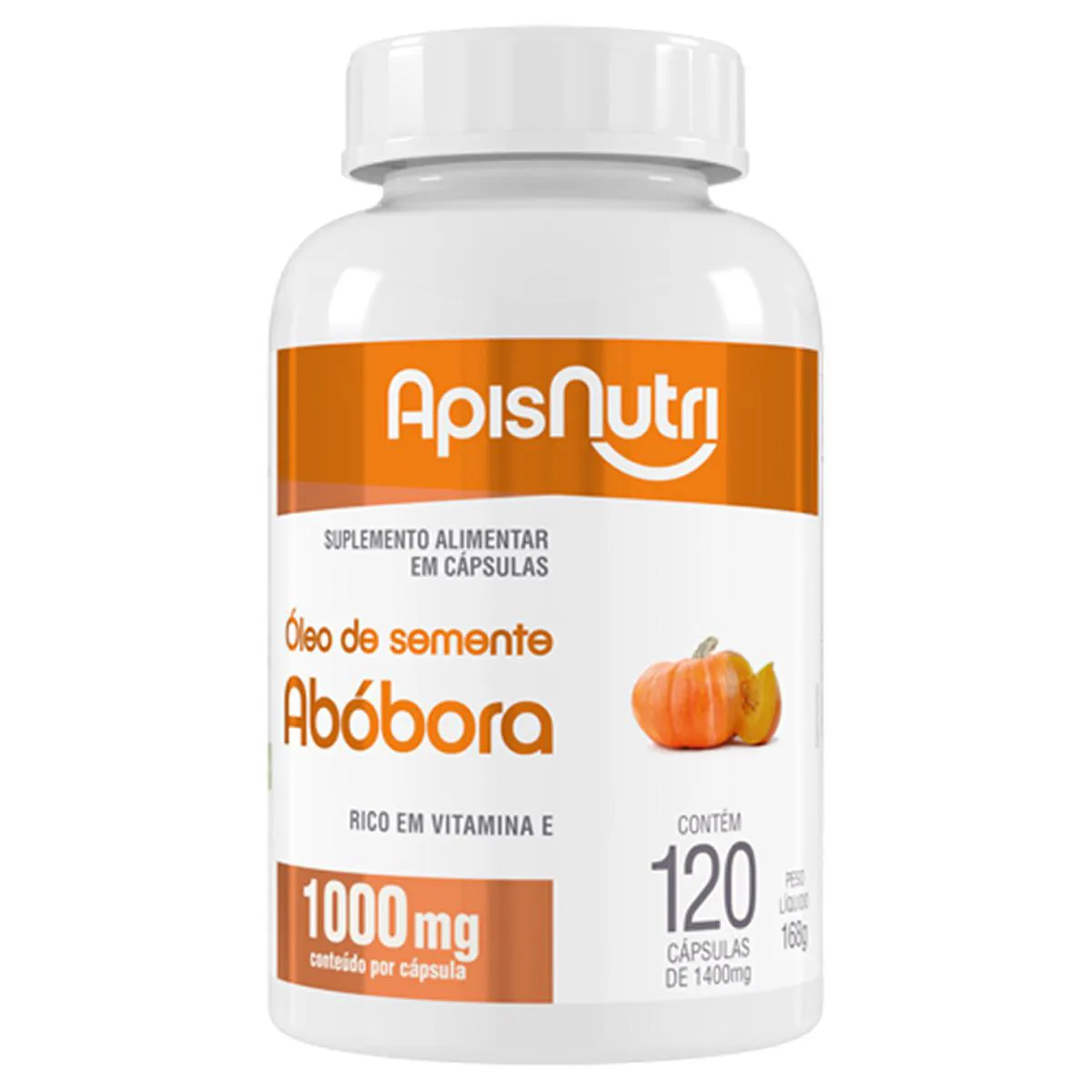 ÓLEO DE SEMENTE DE ABóBORA APISNUTRI 120 CáPSULAS