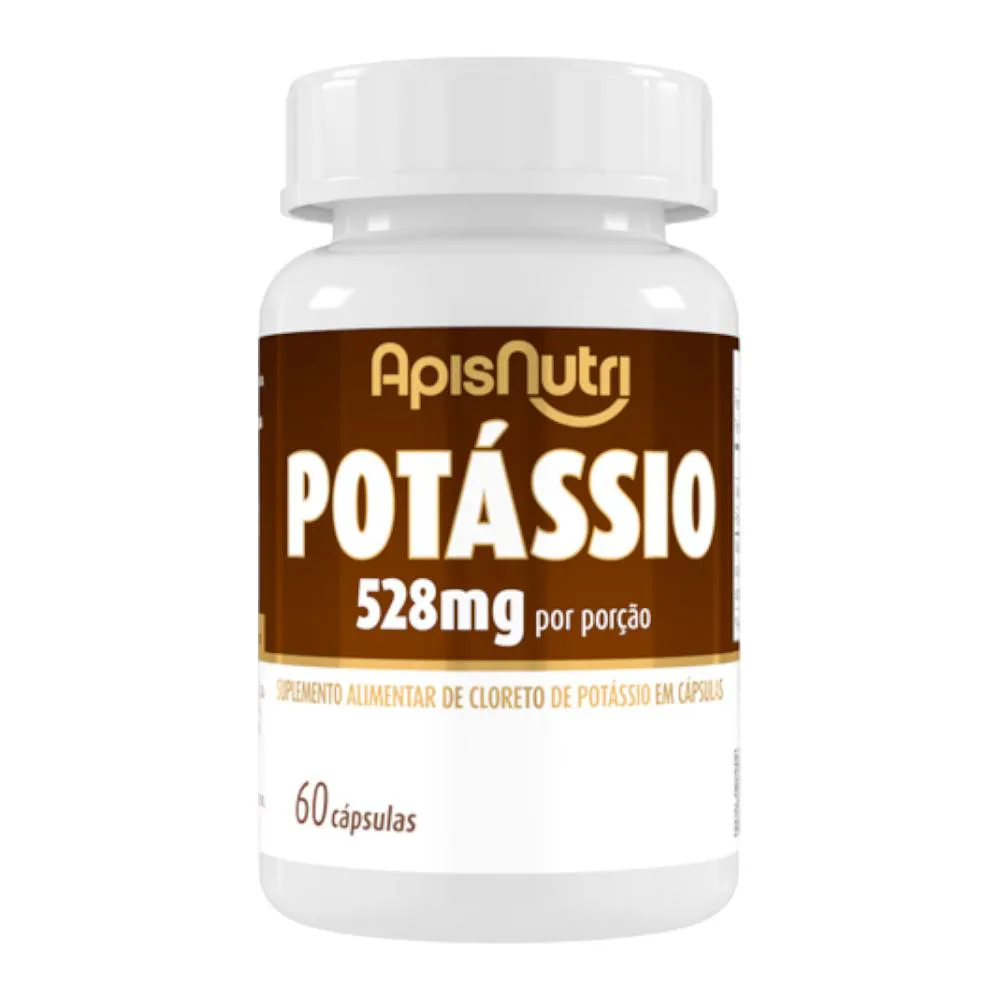 SUPLEMENTO MINERAL DE POTáSSIO APISNUTRI 60 CáPSULAS