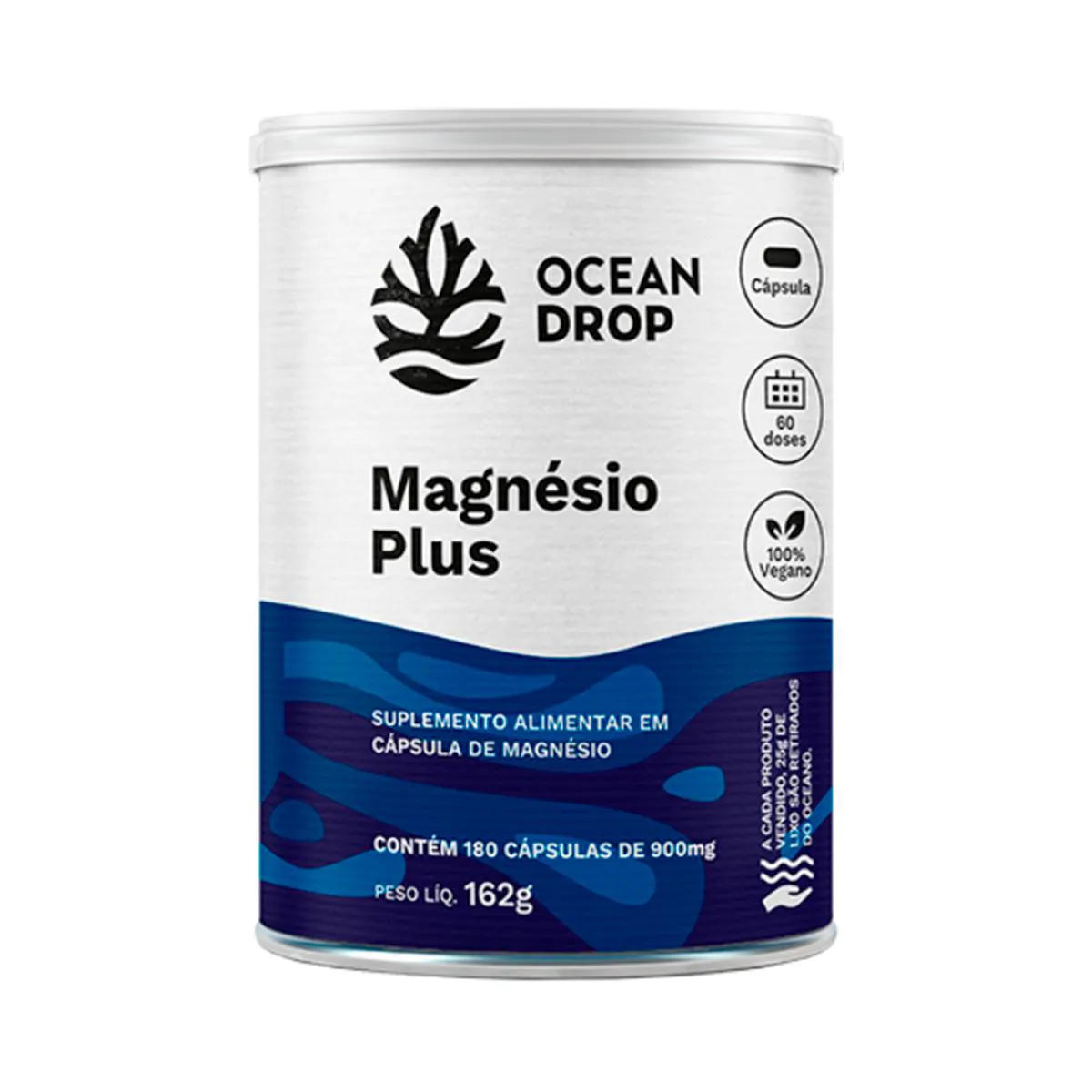 MAGNéSIO PLUS OCEAN DROP VEGANO 180 CáPSULAS