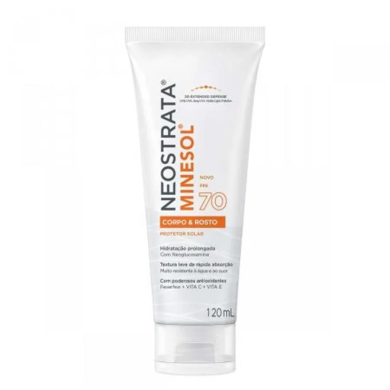PROTETOR SOLAR NEOSTRATA MINESOL CORPO E ROSTO FPS70 120ML