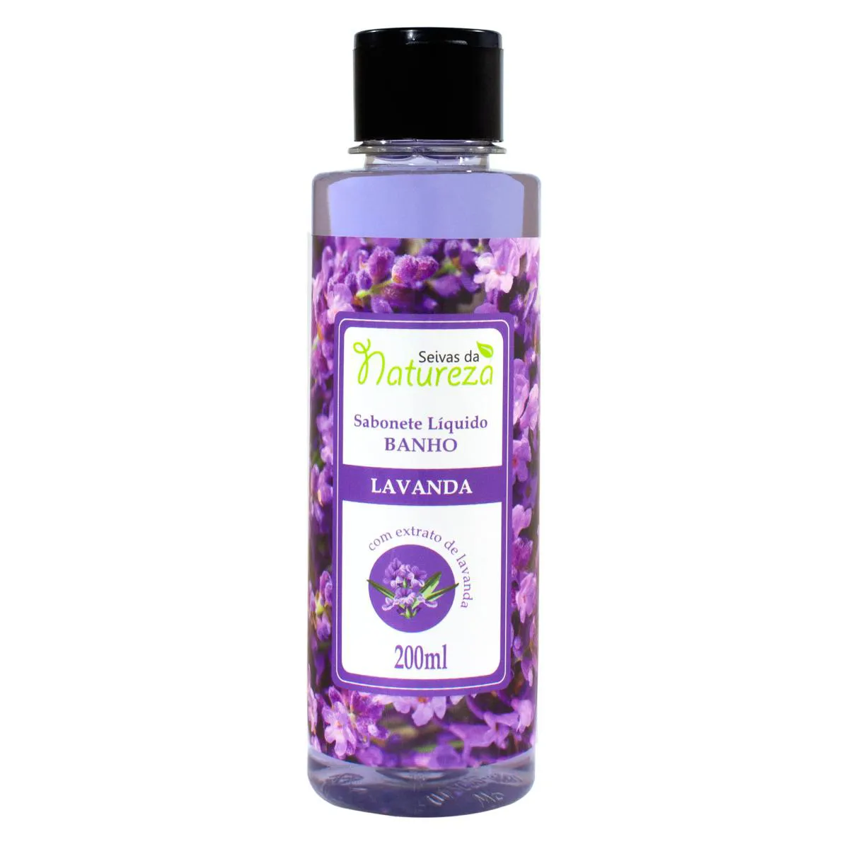 AROMÁTICA LAVANDA SABONETE LÍQUIDO BANHO 200ML