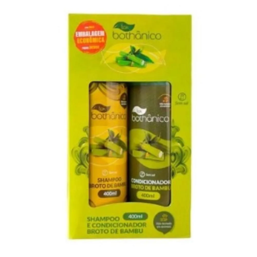 TOK BOTHÂNICO KIT SHAMPOO E CONDICIONADOR BROTO DE BAMBU 2X400ML