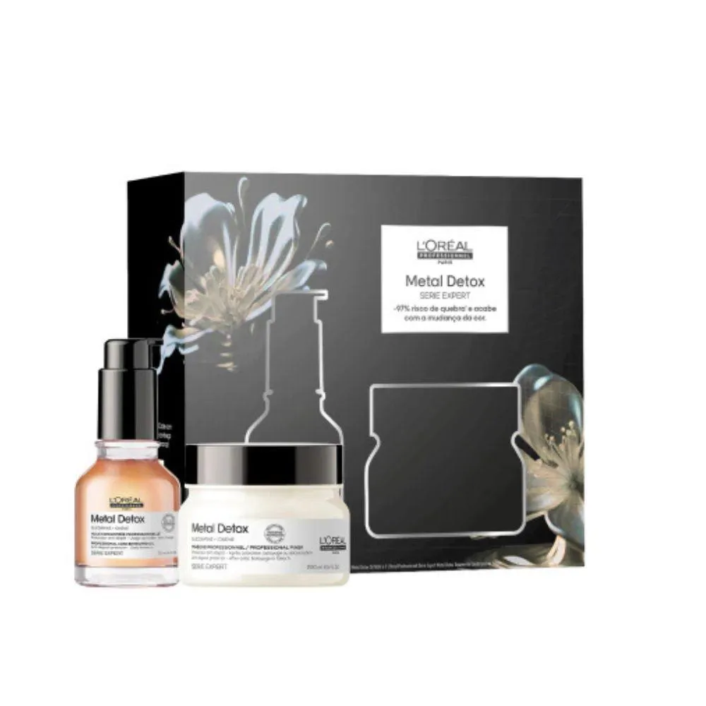 KIT L'ORéAL PROFESSIONNEL METAL DETOX MáSCARA + ÓLEO