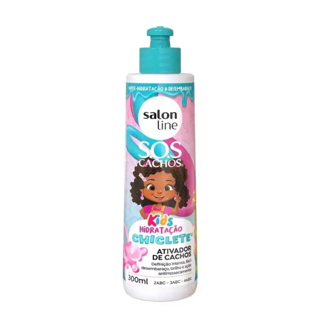 ATIVADOR DE CACHOS CHICLETE SOS CACHOS KIDS HIDRATAçãO 300ML