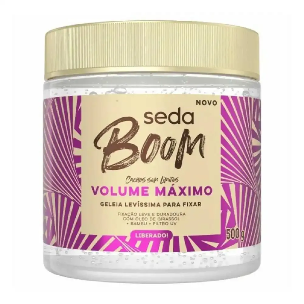GELEIA BOOM VOLUME MáXIMO SEDA 500G