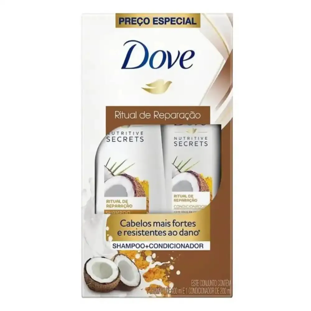 KIT DOVE RITUAL DE REPARAçãO SHAMPOO 350ML + CONDICIONADOR 175ML