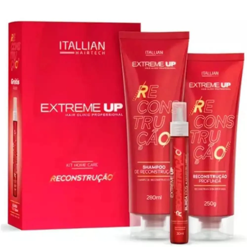 KIT ITALLIAN: SHAMPOO + MáSCARA + TONIFICANTE - EXTREME RECONSTRUçãO P