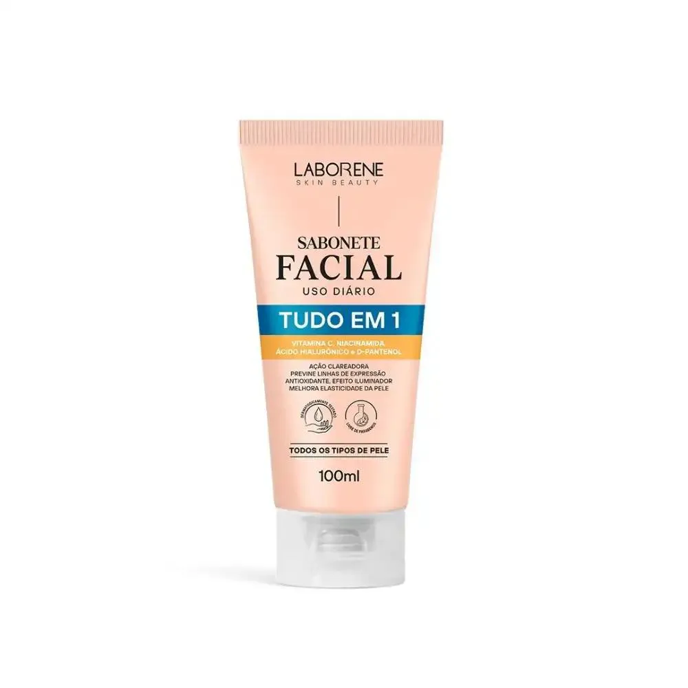 SABONETE FACIAL TUDO EM 1 LABORENE 100ML