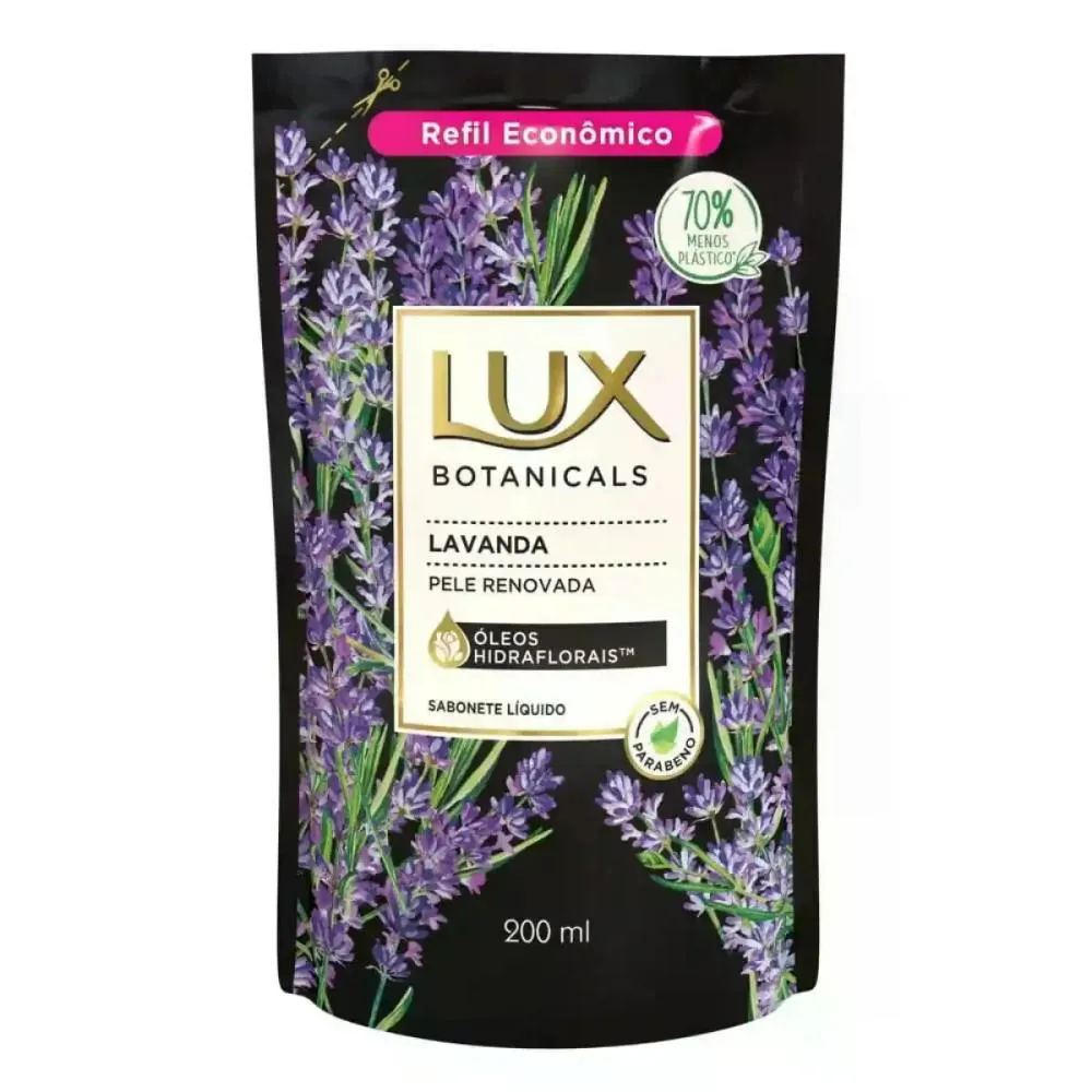 SABONETE LíQUIDO REFIL LAVANDA LUX 200ML