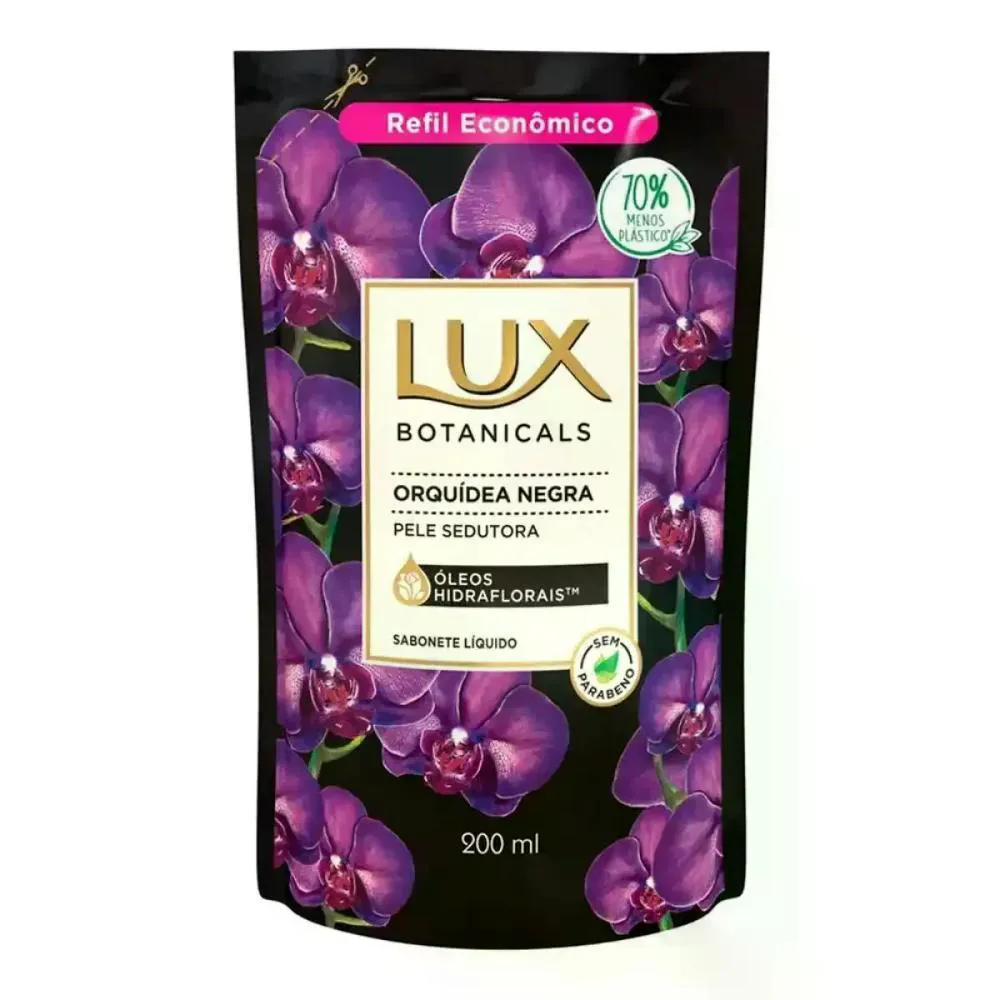 SABONETE LíQUIDO REFIL ORQUíDEA NEGRA LUX 200ML