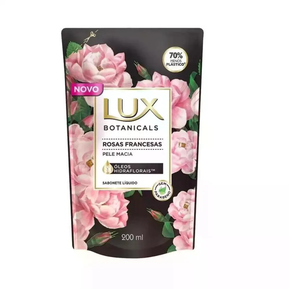 SABONETE LíQUIDO REFIL ROSAS FRANCESAS LUX 200ML