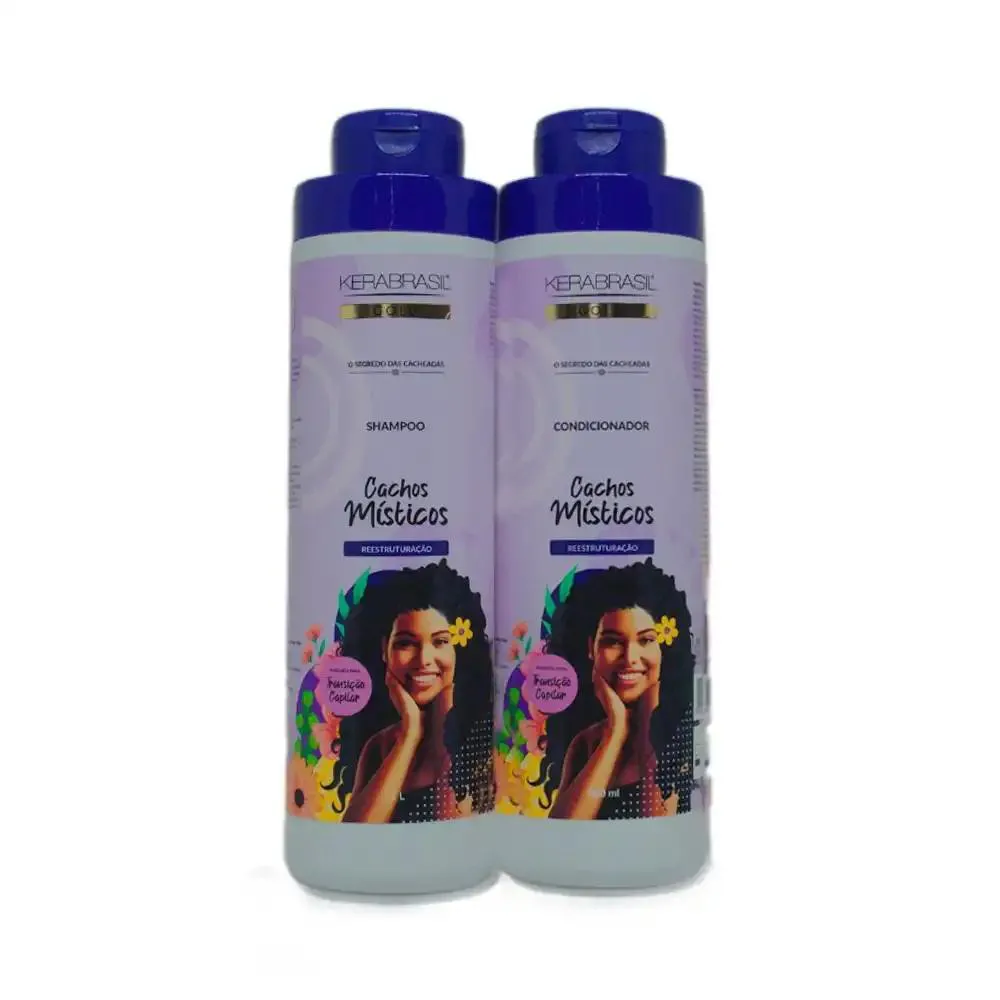SHAMPOO+CONDICIONADOR CACHOS MISTICOS KERABRASIL 1800ML