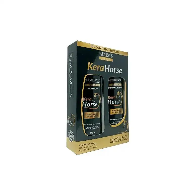 SHAMPOO+CONDICIONADOR KERA HORSE KERABRASIL 420ML