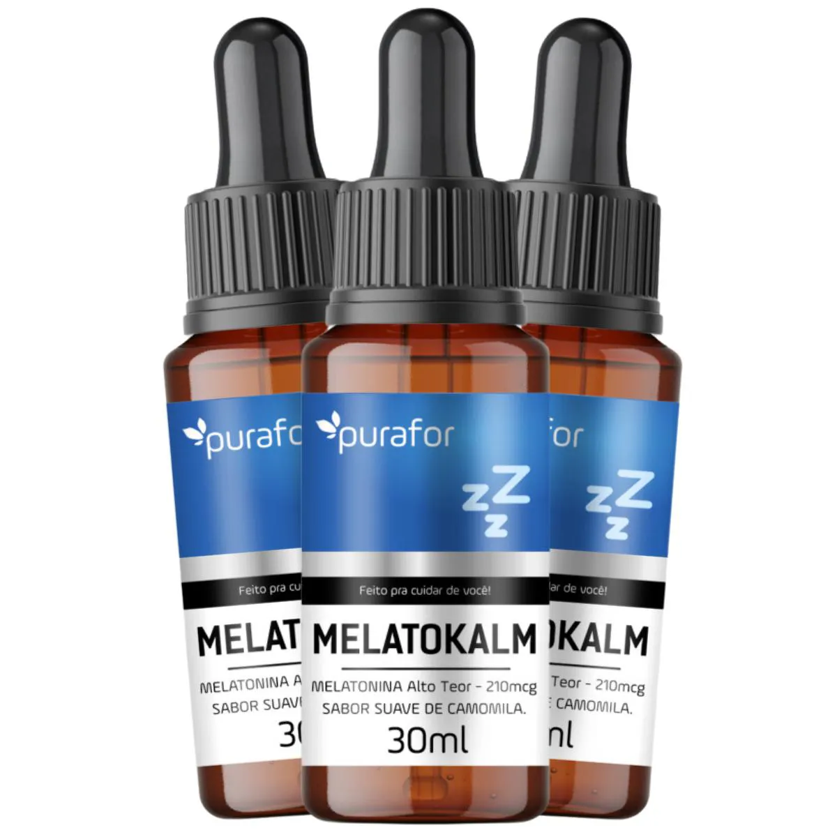 3 GOTAS - MELATOKALM 30ML - PURAFOR QUALITY Neutro