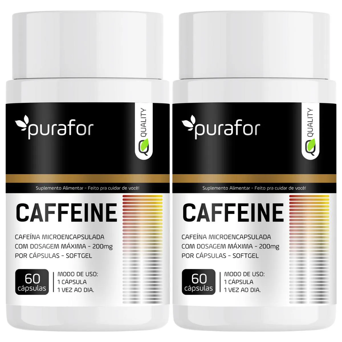 2 CAFEINA 120CAPS - PURAFOR QUALITY