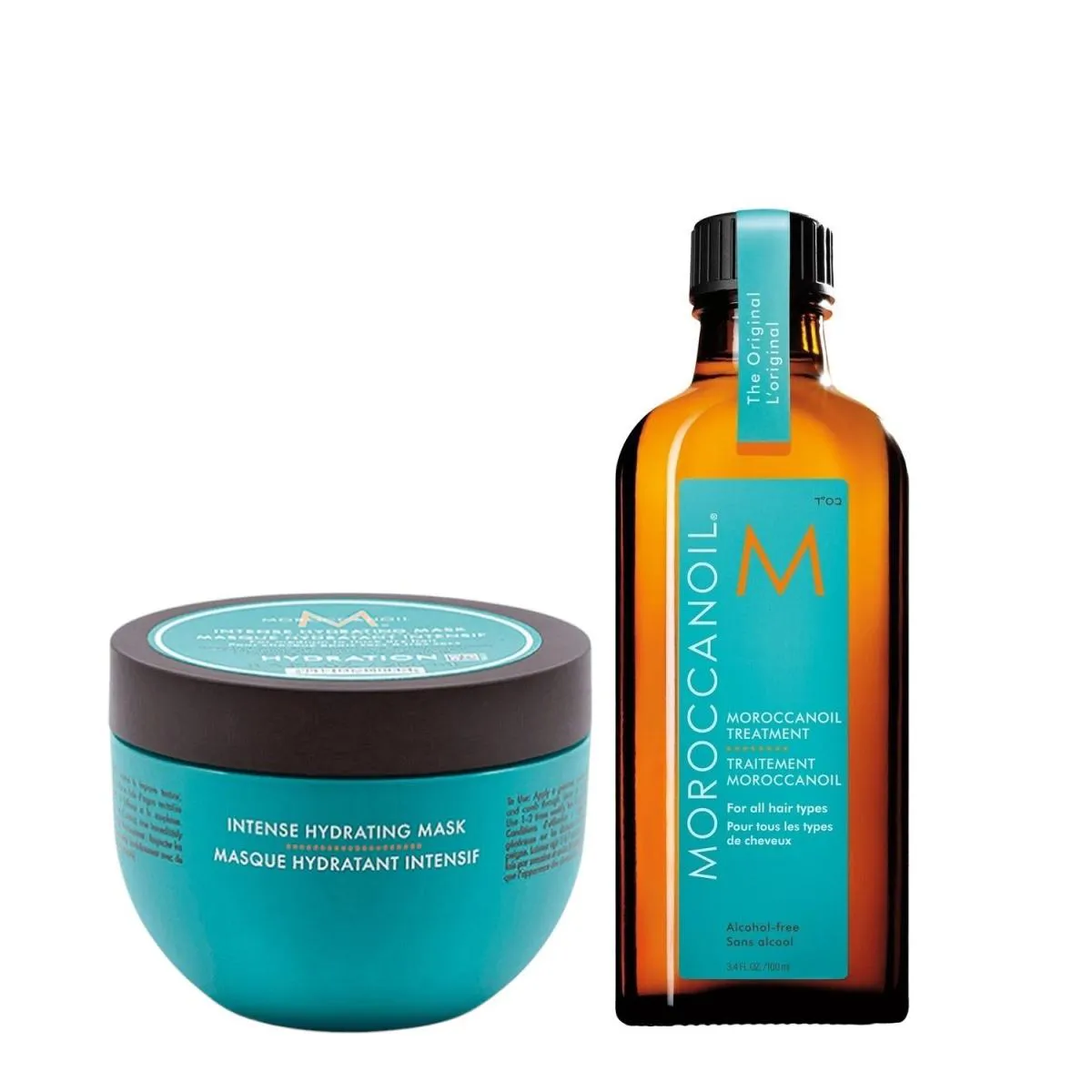 KIT MOROCCANOIL - MáSCARA INTENSE HYDRATING 250G + ÓLEO 100ML