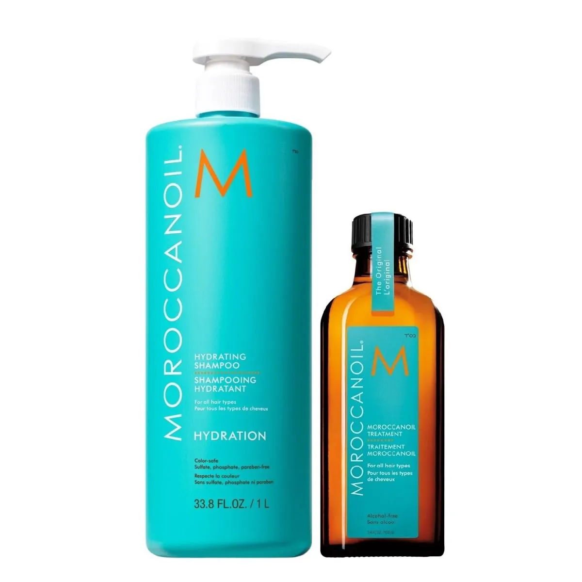 KIT MOROCCANOIL HYDRATING - SHAMPOO 1L + ÓLEO 100ML
