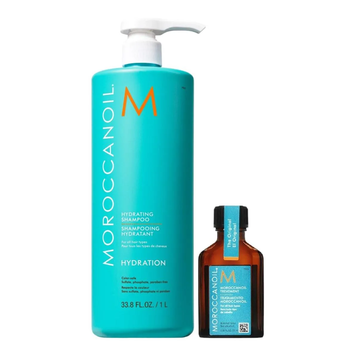 KIT MOROCCANOIL HYDRATING - SHAMPOO 1L + ÓLEO 25ML