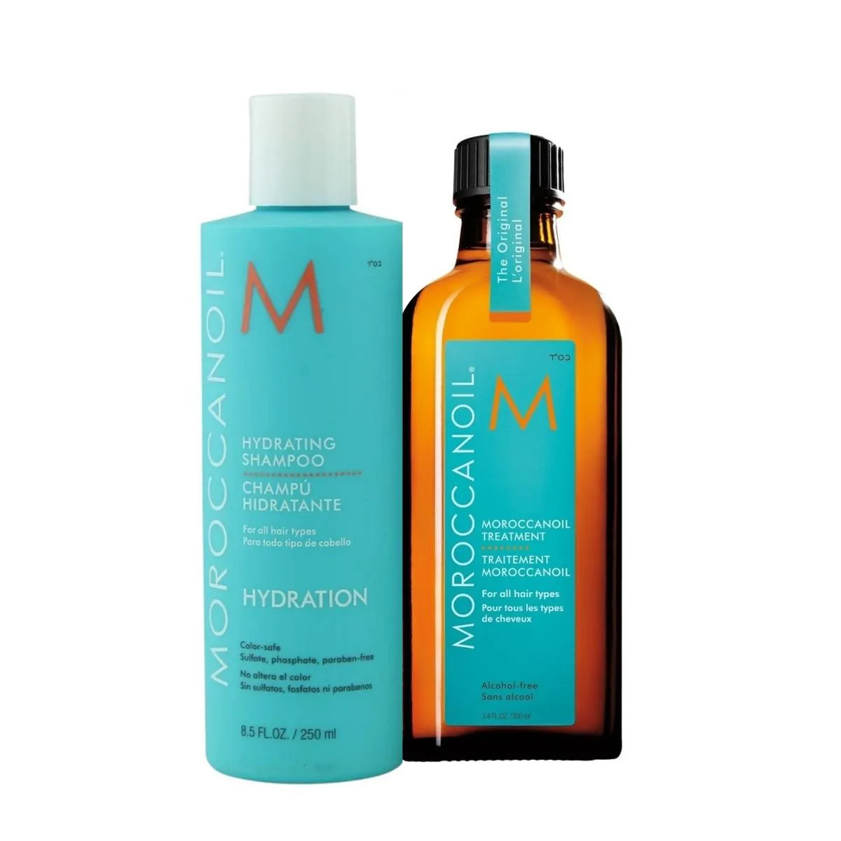 KIT MOROCCANOIL HYDRATING - SHAMPOO 250ML + ÓLEO 100ML