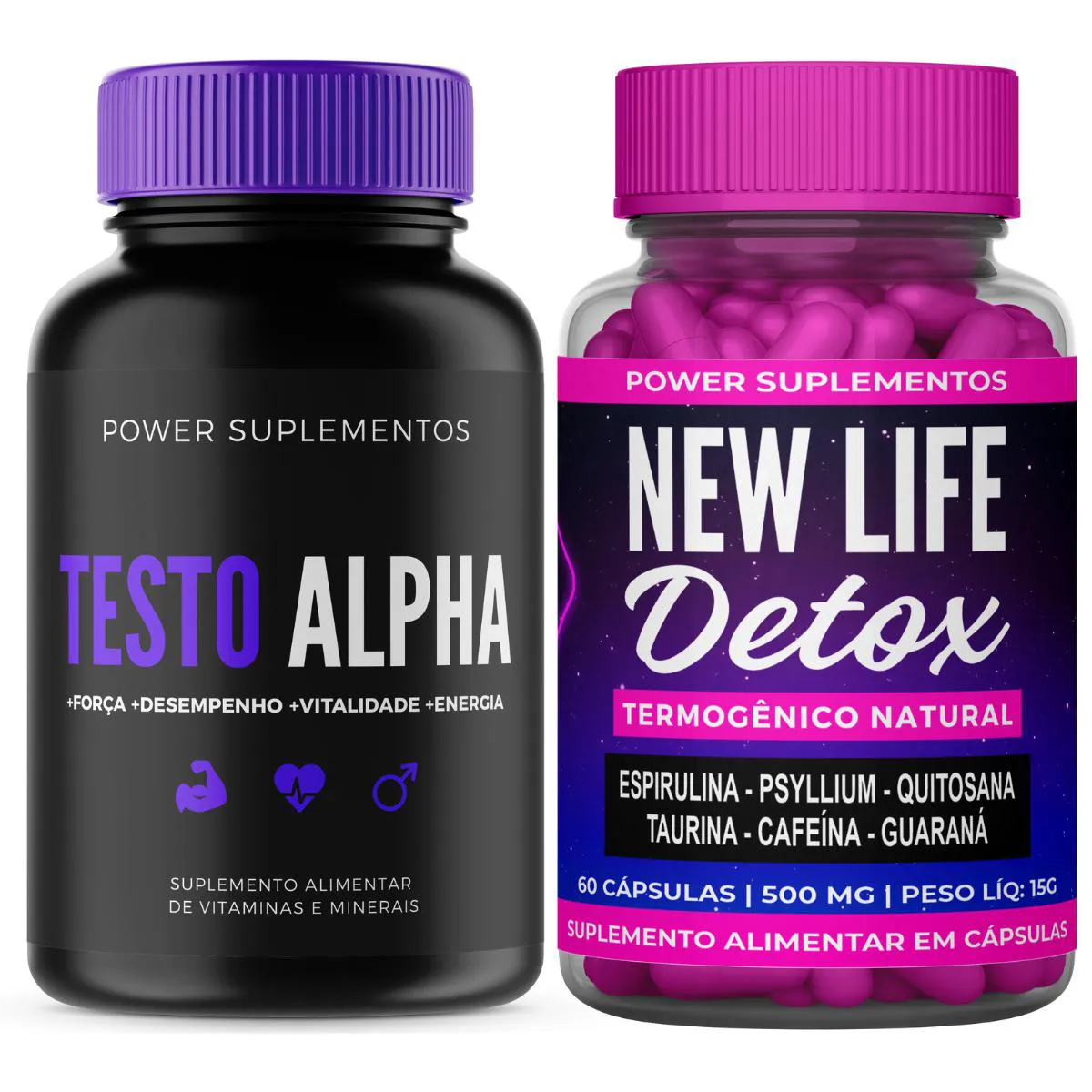 TESTO ALPHA 30 CAPS + 1 NEW LIFE DETOX 60 CPS