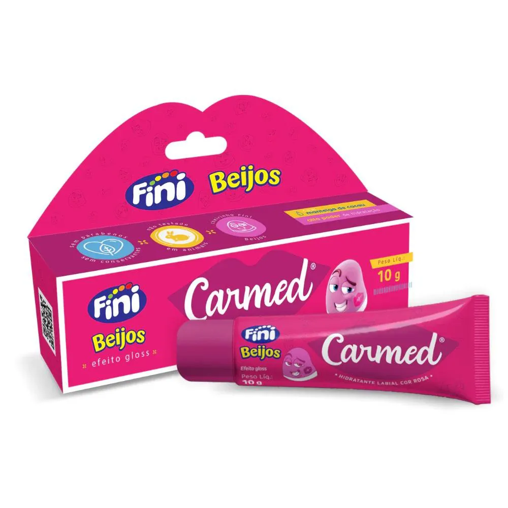 CARMED FINI BEIJOS HIDRATANTE LABIAL EFEITO GLOSS 10G