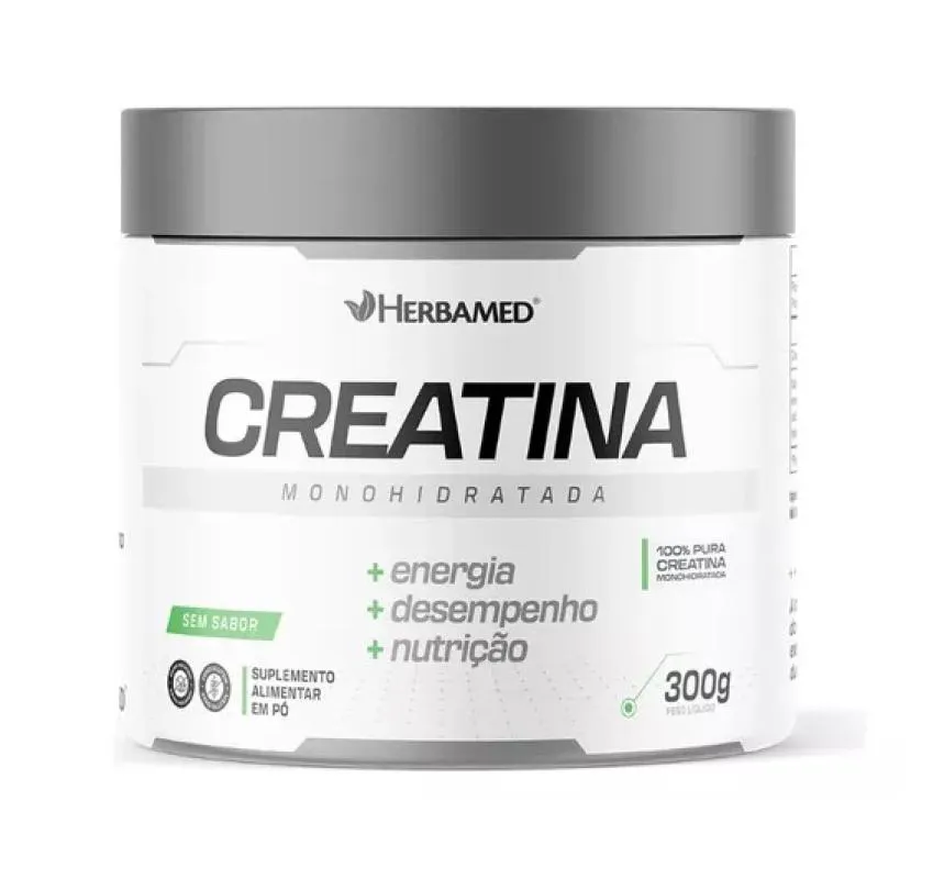 CREATINA MONOHIDRATADA HERBAMED 100% PURA 300G