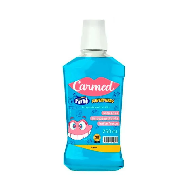 ENXAGUANTE BUCAL CARMED FINI DENTADURAS 250ML