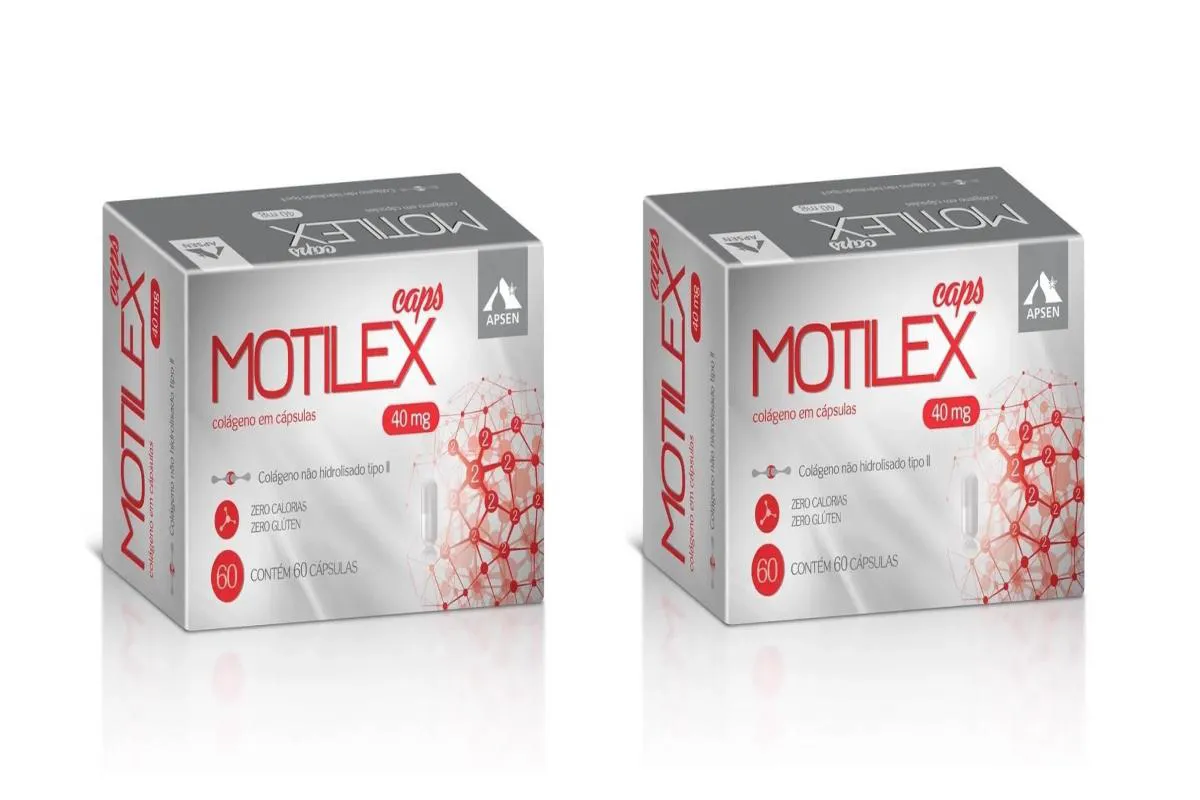 KIT 2 SUPLEMENTO APSEN MOTILEX CAPS COLáGENO TIPO 2 60CPS