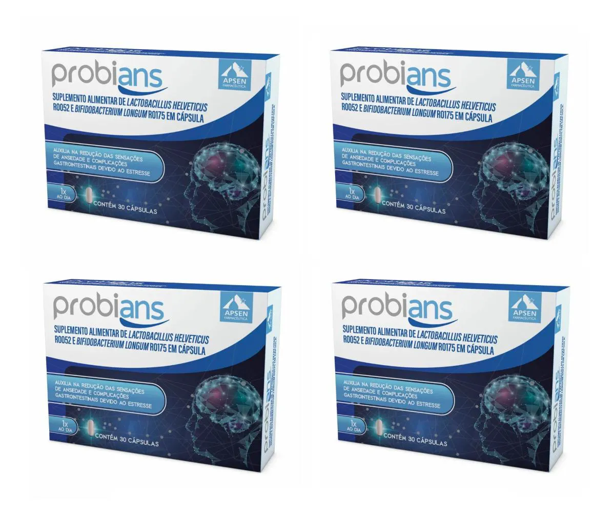 KIT 4 SUPLEMENTO APSEN PROBIANS LACTOBACILLUS 30CPS