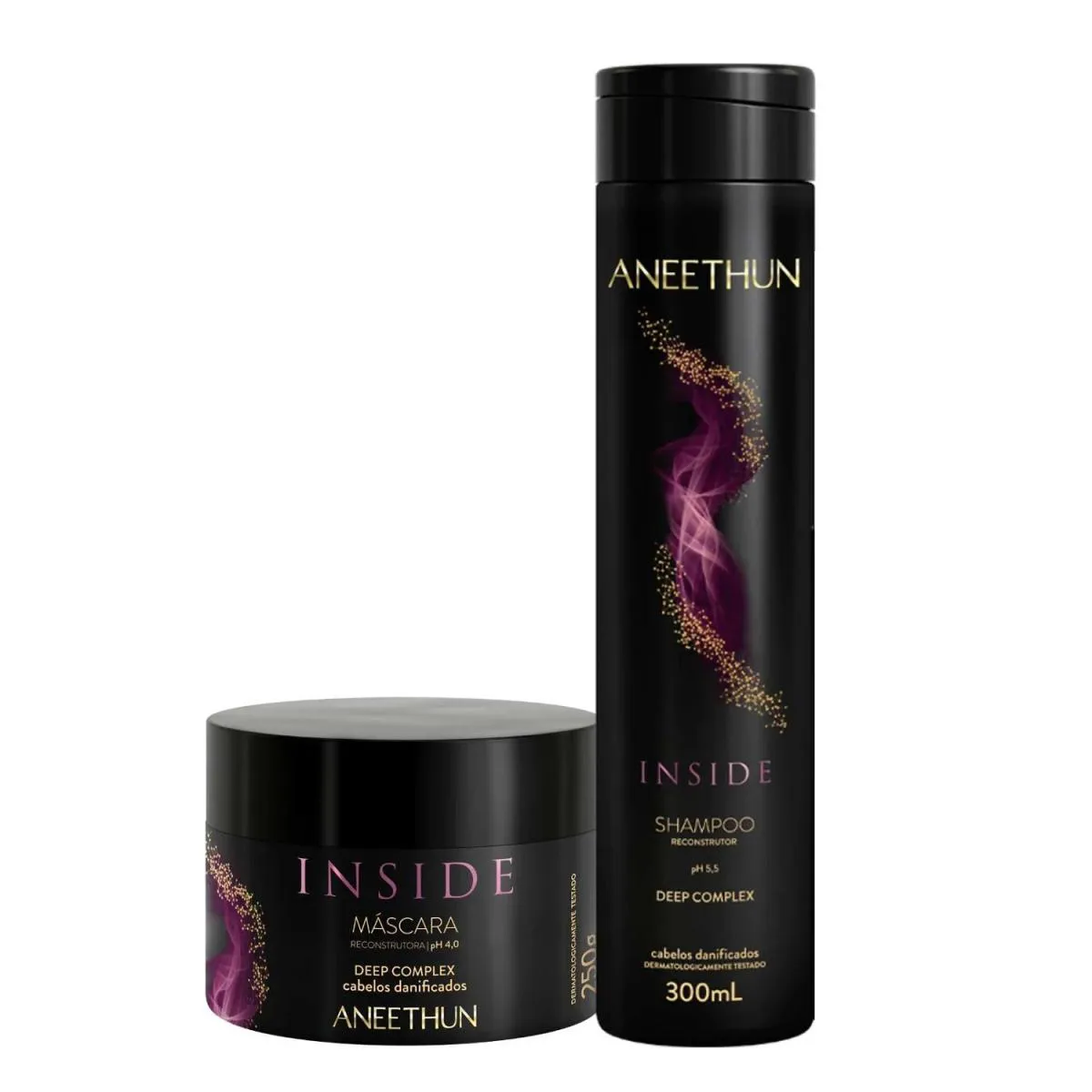 KIT ANEETHUN INSIDE - SHAMPOO 300ML + MáSCARA 250G