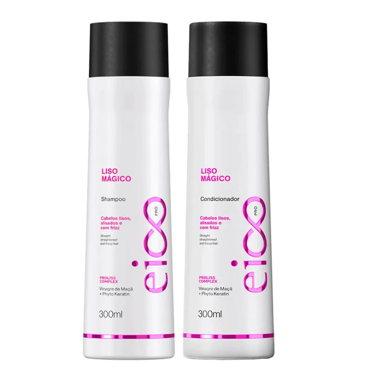 KIT EICO PRO LISO MáGICO - SHAMPOO 300ML + CONDICIONADOR 300ML