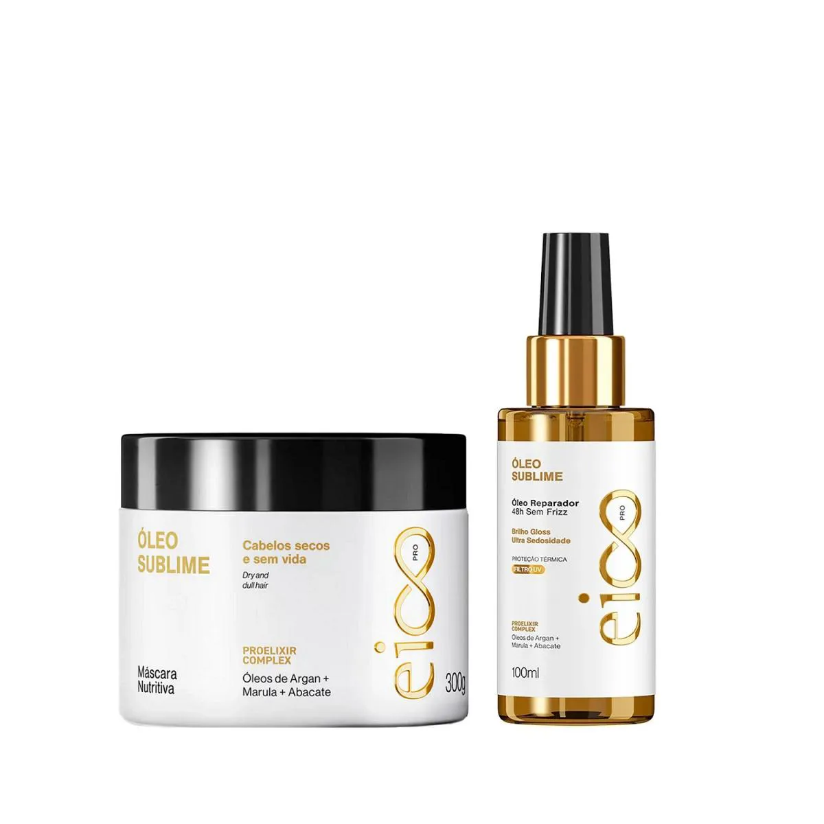KIT EICO PRO ÓLEO SUBLIME - ÓLEO 100ML + MáSCARA 300G