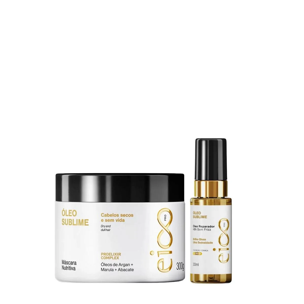 KIT EICO PRO ÓLEO SUBLIME - ÓLEO 30ML + MáSCARA 300G