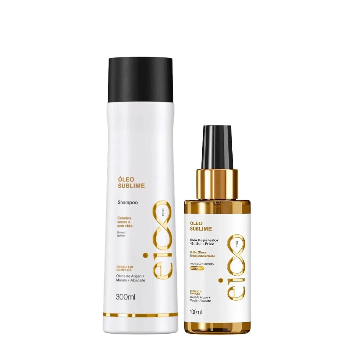 KIT EICO PRO ÓLEO SUBLIME - SHAMPOO 300ML + ÓLEO REPARADOR 100ML
