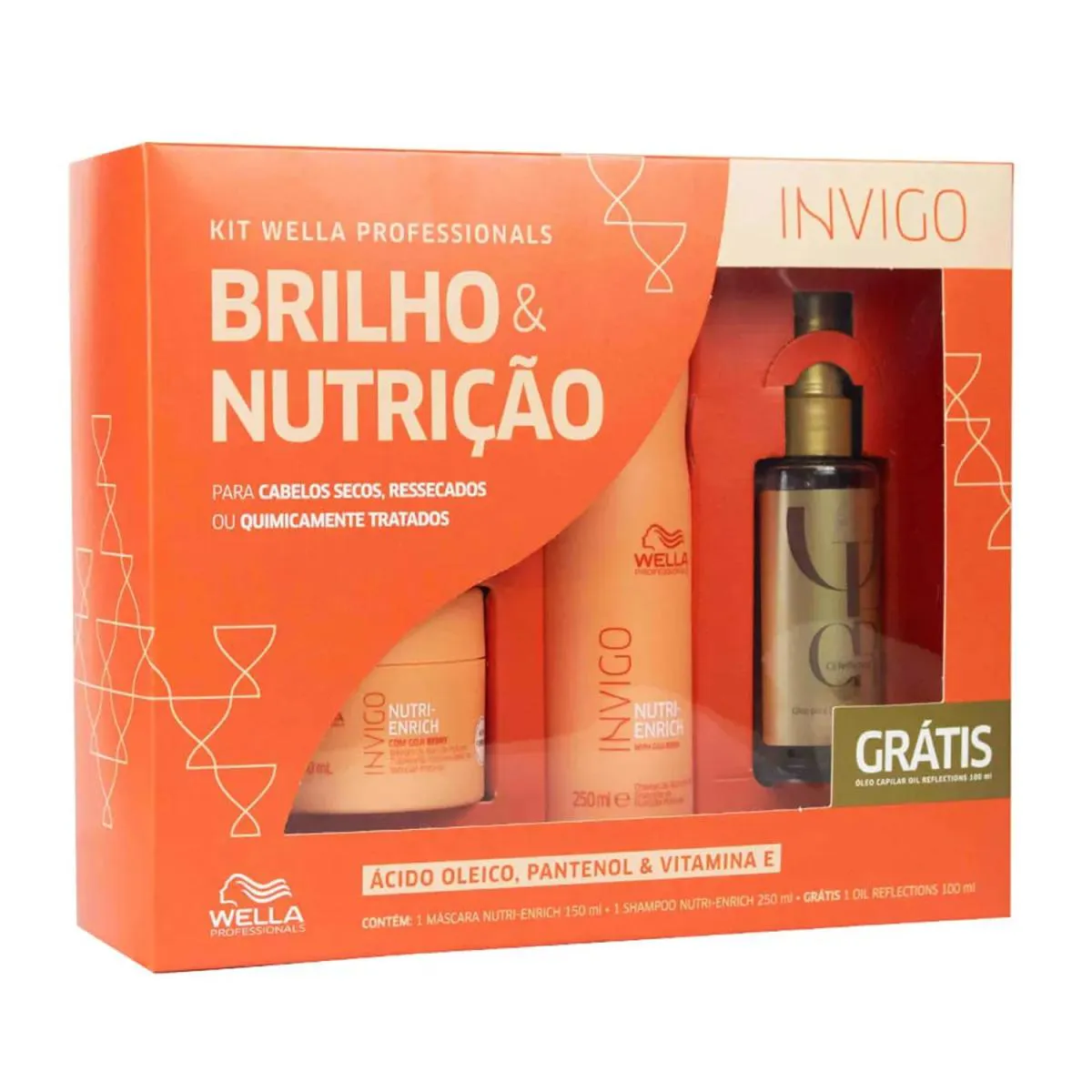 KIT WELLA BRILHO E NUTRIçãO (3 PRODUTOS)