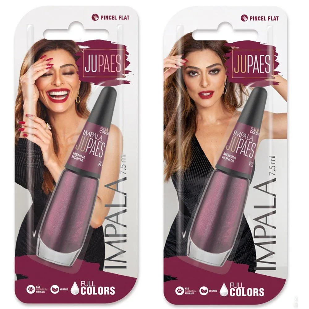 ESMALTE IMPALA JU PAES CREMOSO MENINA BONITA BLISTER 7,5ML