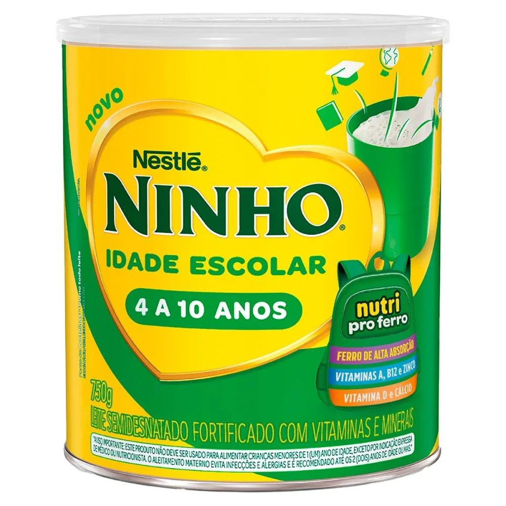 LEITE EM Pó NINHO IDADE ESCOLAR 750G