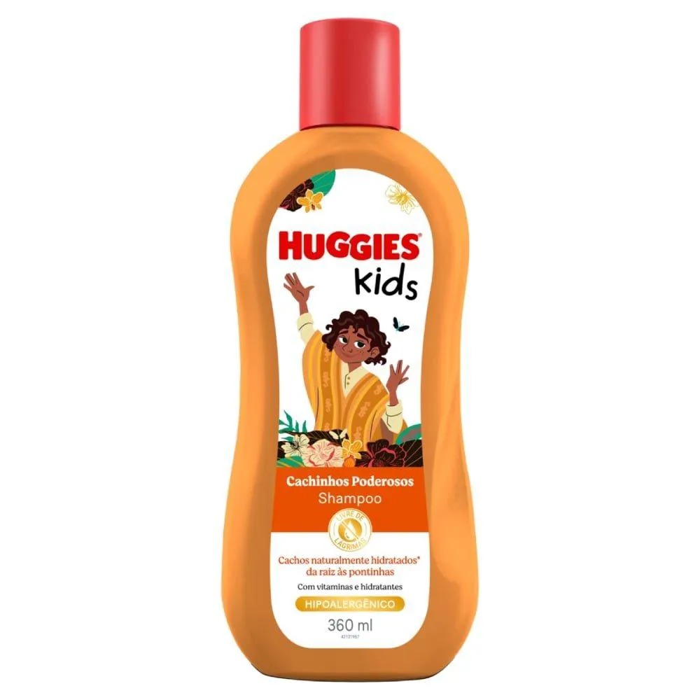SHAMPOO HUGGIES KIDS CACHINHOS PODEROSOS 360ML