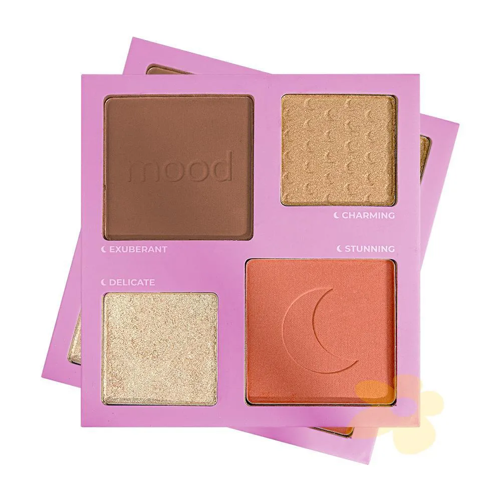PALETA DE BLUSH, CONTORNO E ILUMINADOR MOOD - RUBY ROSE 02