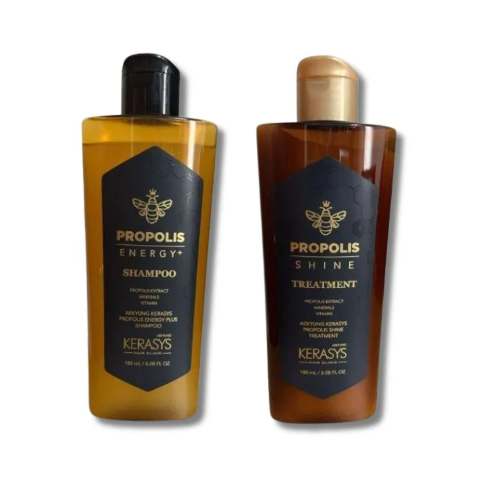 KIT SHAMPOO KERASYS PRóPOLIS ENERGY SHAMPOO E MáSCARA 180ML