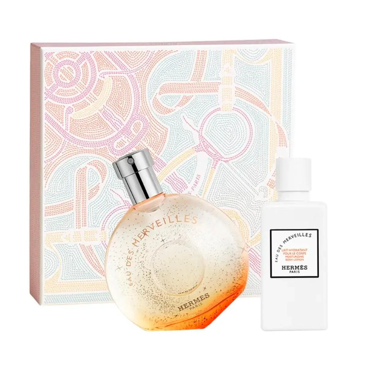KIT HERMÈS EAU DES MERVEILLES EDT 50ML + LOÇÃO CORPORAL 40ML