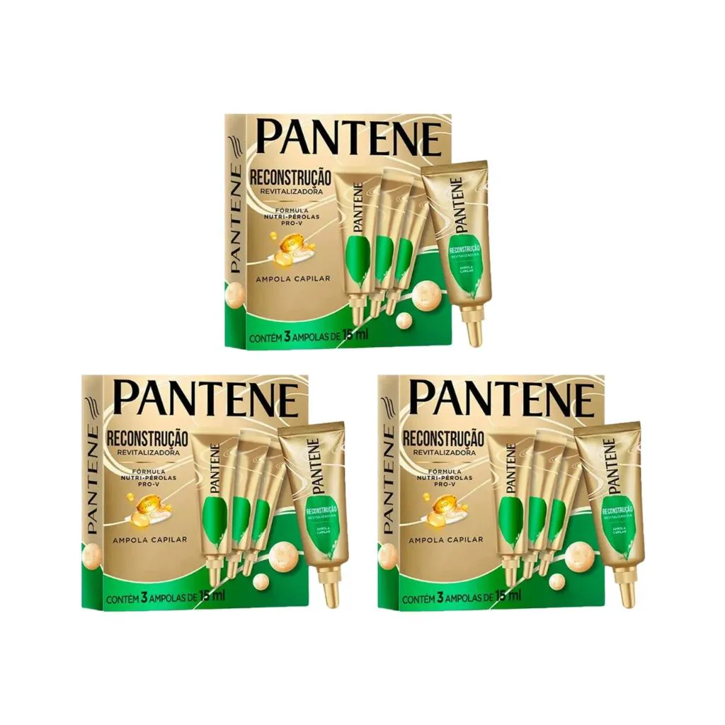 AMPOLA PANTENE RECONSTRUçãO REVITALIZADORA 15ML COM 3UN- 3UN