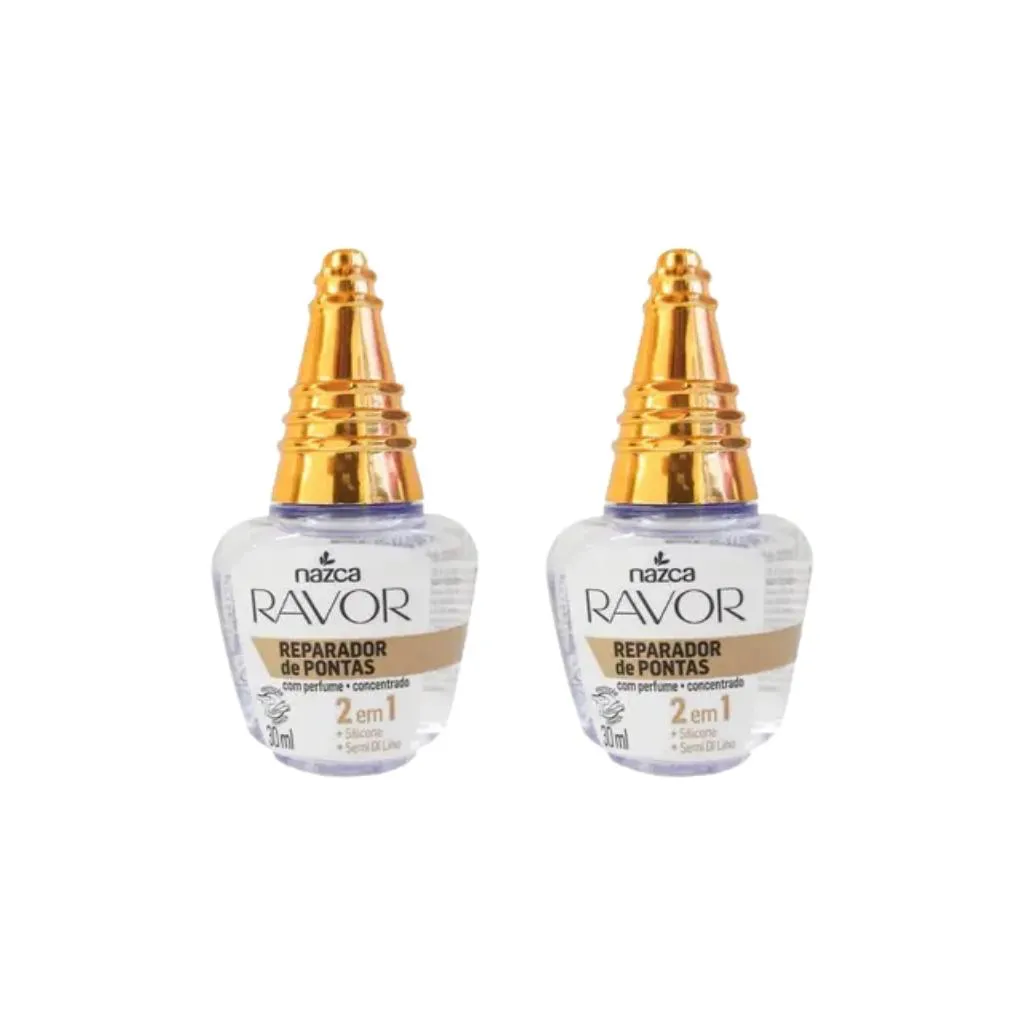REPARADOR DE PONTAS RAVOR 2X1 COM PERFUME 30ML - KIT C/ 2UN