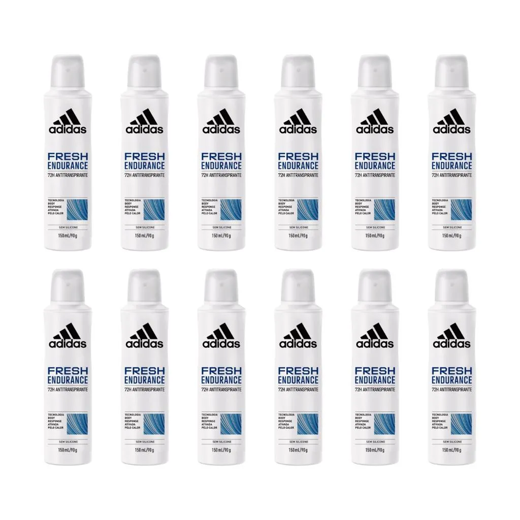 DESODORANTE AERO ADIDAS 150ML FEM FRESH ENDURANCE - 12UN